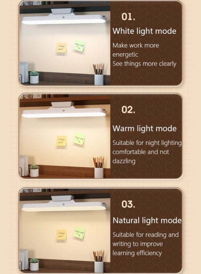 Spaceshoop Magnetic USB Powered LED Desk Lamp with Tri Color Lighting Modes Portable Rechargeable Light Bar for Workspace and Home - Image 5